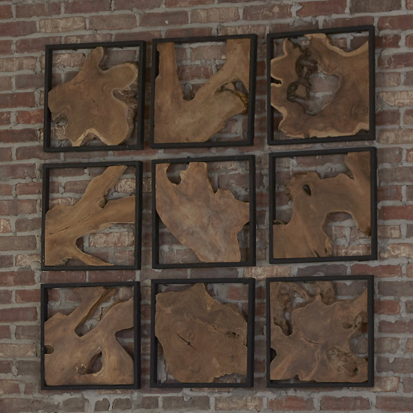 Phillips Collection Framed Teak Tile Wall Décor & Reviews Wayfair